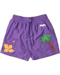 Just Don Nylon Shorts - Purple