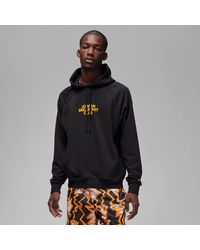 Nike Jordan Dri-fit Sport Bc Graphic Fleece Pullover - Black