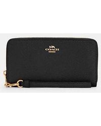 COACH - Long Zip Around Wallet - Lyst