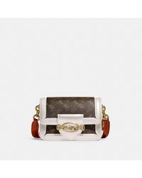 coach aster crossbody with floral frame