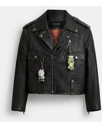 COACH - Giacca Biker - Lyst