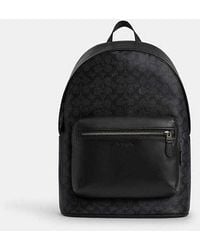 COACH - Mochila West En Lona De Firma - Lyst