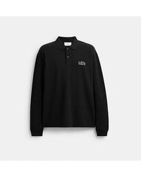COACH - Horse And Carriage Long Sleeve Polo - Lyst