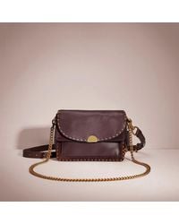COACH Dreamer Shoulder Bag With Rivets in Blue Lyst