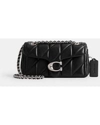 COACH - Borsa a tracolla in pelle trapuntata - nero - Lyst