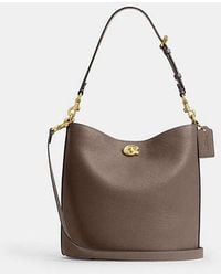 COACH - Borsa A Secchiello Morbida Willow - Lyst