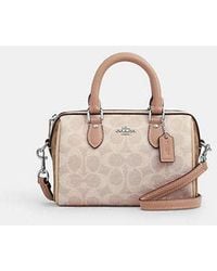 COACH - Mini Sac Bandoulière Rowan En Toile Exclusive Unie - Lyst