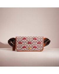 COACH - Restored Dinky Belt Bag In Signature Textile Jacquard With Mushroom Motif Embroidery - Lyst