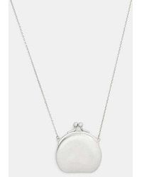 COACH - Coin Purse Pendant Long Necklace - Lyst