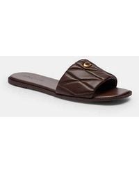 COACH - Holly Sandal With Quilting - Lyst
