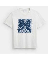 COACH - Signature Square Bow Classic T-Shirt - Lyst