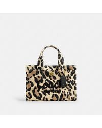 COACH - Cargo Tote Bag 26 With Leopard Print - Lyst