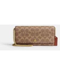 COACH - Evie Long Wallet With Chain - Lyst