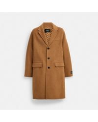 COACH - Double Faced Wool Coat - Lyst