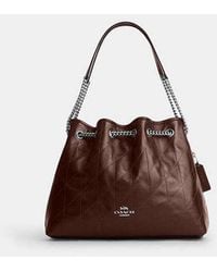 COACH - Evelyn Shoulder Bag With Quilting - Lyst