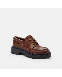 COACH - Lug Sole Boat Shoe - Lyst