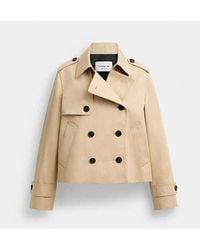 COACH - Short Trench Coat - Lyst