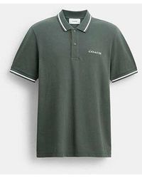 COACH - Signature Trim Polo - Lyst