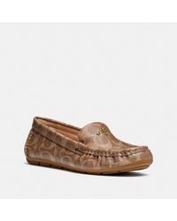 coach moccasins with fur