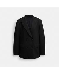 COACH - Double Breasted Blazer - Lyst
