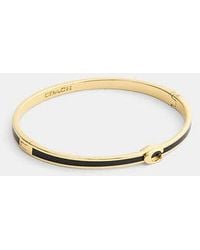COACH - Thin Enamel Hinged Bangle - Lyst