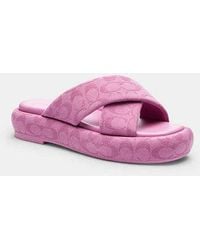 COACH - Penelope Signature C Sandal - Lyst