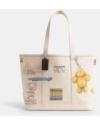 COACH - Utility Tote Bag With Sketch Print - Lyst