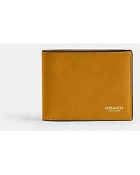 COACH - Slim Billfold Wallet - Lyst