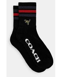 COACH - Sport Quarter Crew Socks - Lyst
