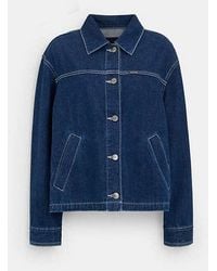 COACH - Denim Utility Jacket - Lyst