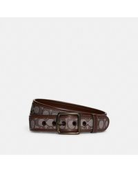 COACH Signature Buckle Cut To Size Reversible Belt, 38mm in Natural for Men  | Lyst UK