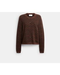 COACH - Signature Button Down Cardigan - Lyst