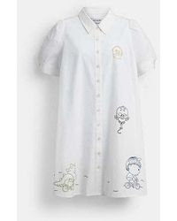 COACH - Brain Dead Embroidered Shirt Dress - Lyst