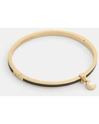 COACH - Moon Charm Enamel Thin Hinged Bangle - Lyst