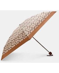 COACH - Uv Protection Signature Mini Umbrella - Lyst