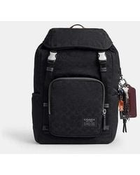 COACH - Mochila Logan En Nylon De Firma Con Charms - Lyst