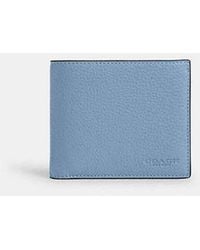 COACH - 3 In 1 Wallet - Blue | Leather - Lyst