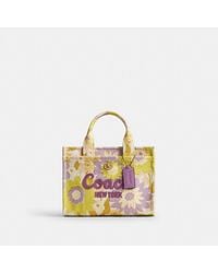 COACH - Cargo Tote Bag 20 With Floral Print - Lyst
