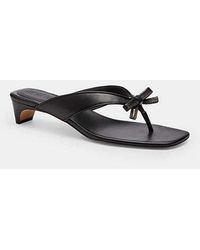 COACH - Bow Thong Kitten Heel - Lyst