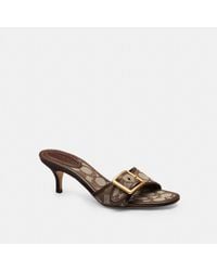 COACH - Margot Sandal In Signature Jacquard - Lyst