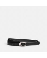 COACH - Sculpted Signature Buckle Reversible Belt, 20mm - Lyst