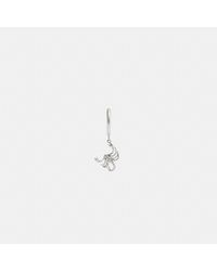 COACH - Sterling Silver Scorpion Huggie Earring - Lyst