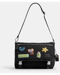 COACH - Bolso Messenger Lane De Nailon De Firma Con Parches Coach - Lyst
