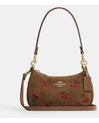 COACH - Teri Mini Crossbody Bag With Cherry Embroidery - Lyst