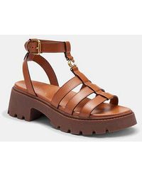 COACH - C Platform Fisherman Sandal - Lyst