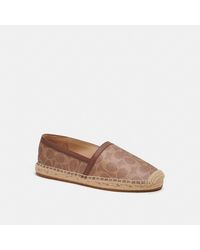 COACH Collins Coated Canvas Espadrille - Brown