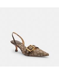 COACH - Margot Slingback In Signature Jacquard - Lyst