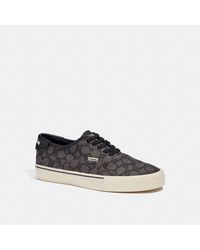 COACH - Skate Lace Up Sneaker - Brown, Size 8 | Signature Jacquard - Lyst