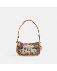 COACH®  Mini Swinger Bag Charm With Quilting