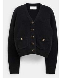 COACH - Cardigan Heritage C - Lyst
